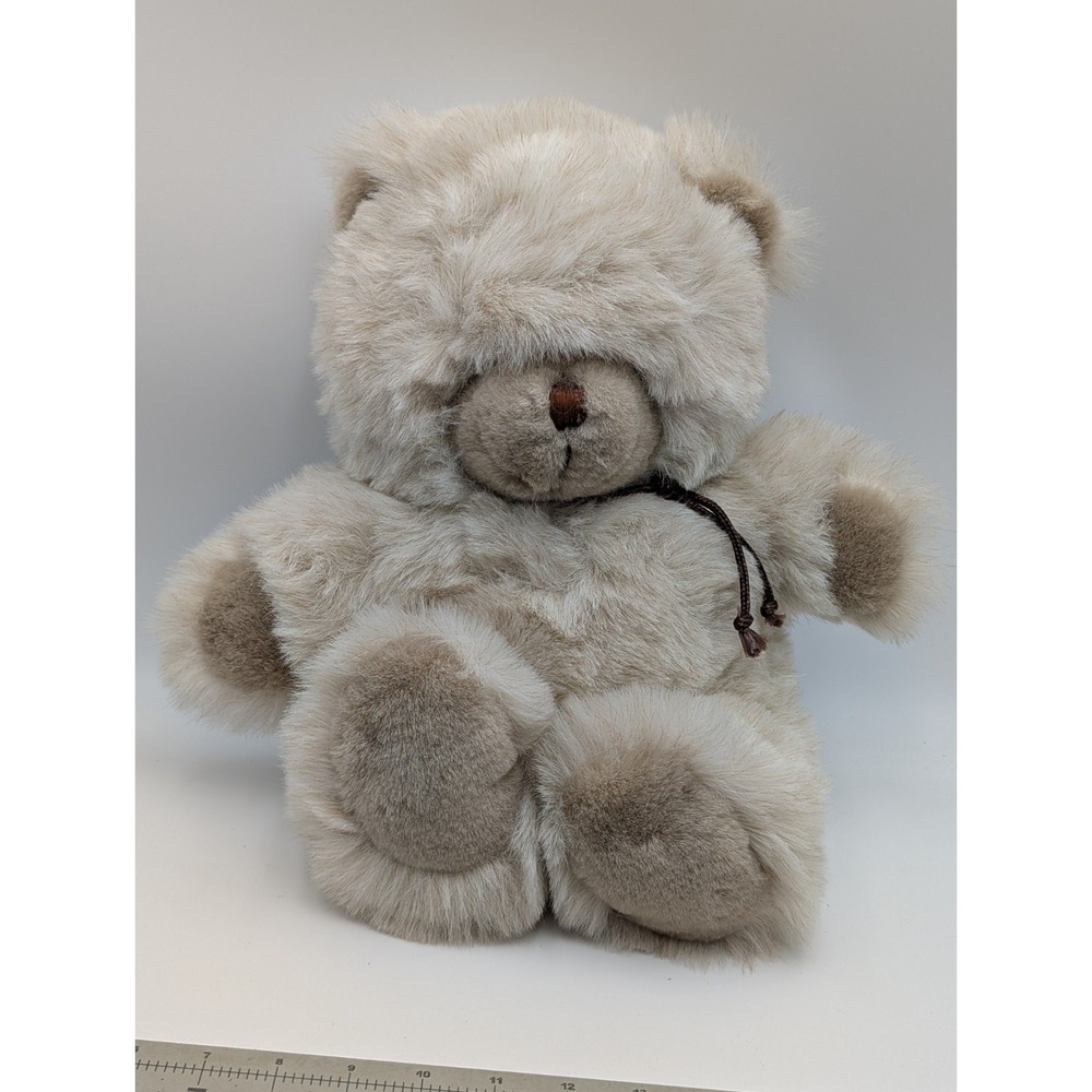 Oshko Tan Bear Plush 13 Inch Vintage Stuffed Animal Toy